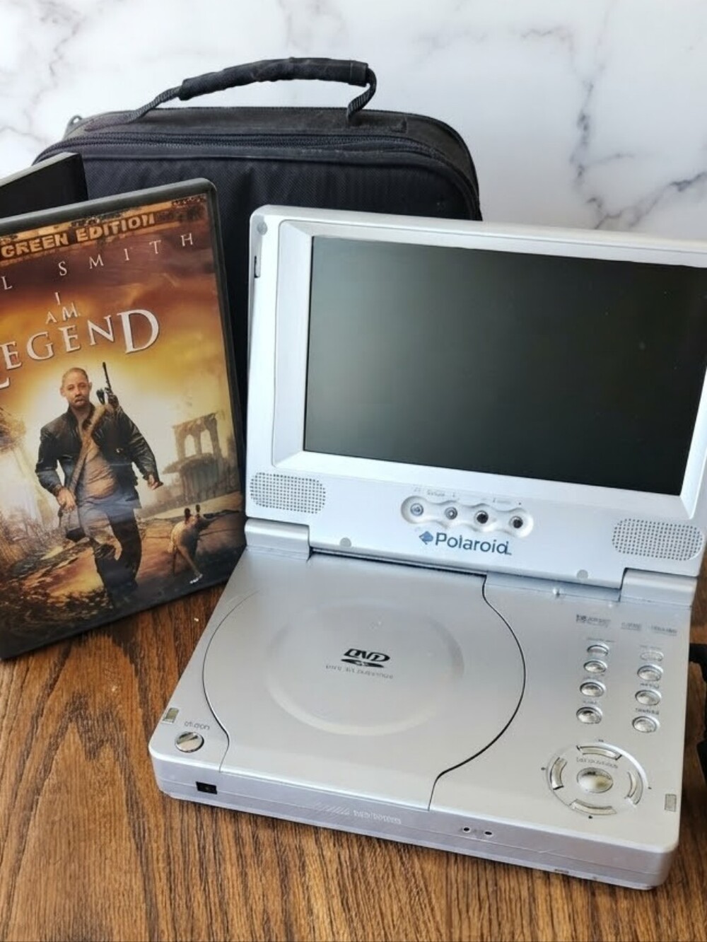 Polaroid Portable DVD Player Bundle - Tested & Working w/ Case & Movie